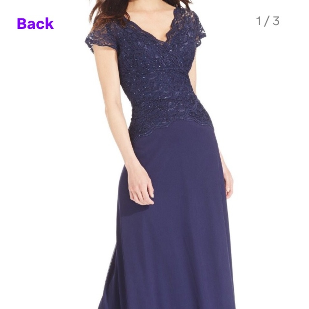 Navy evening dress